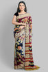 Artisan-crafted Light Plum Pure Tussar Kalamkari Saree with Zari Edges - Craftyle