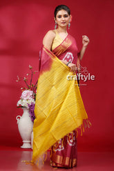 Elegant Amaranth Purple Bandhni Silk Saree Perfect for Special Occasions - Craftyle