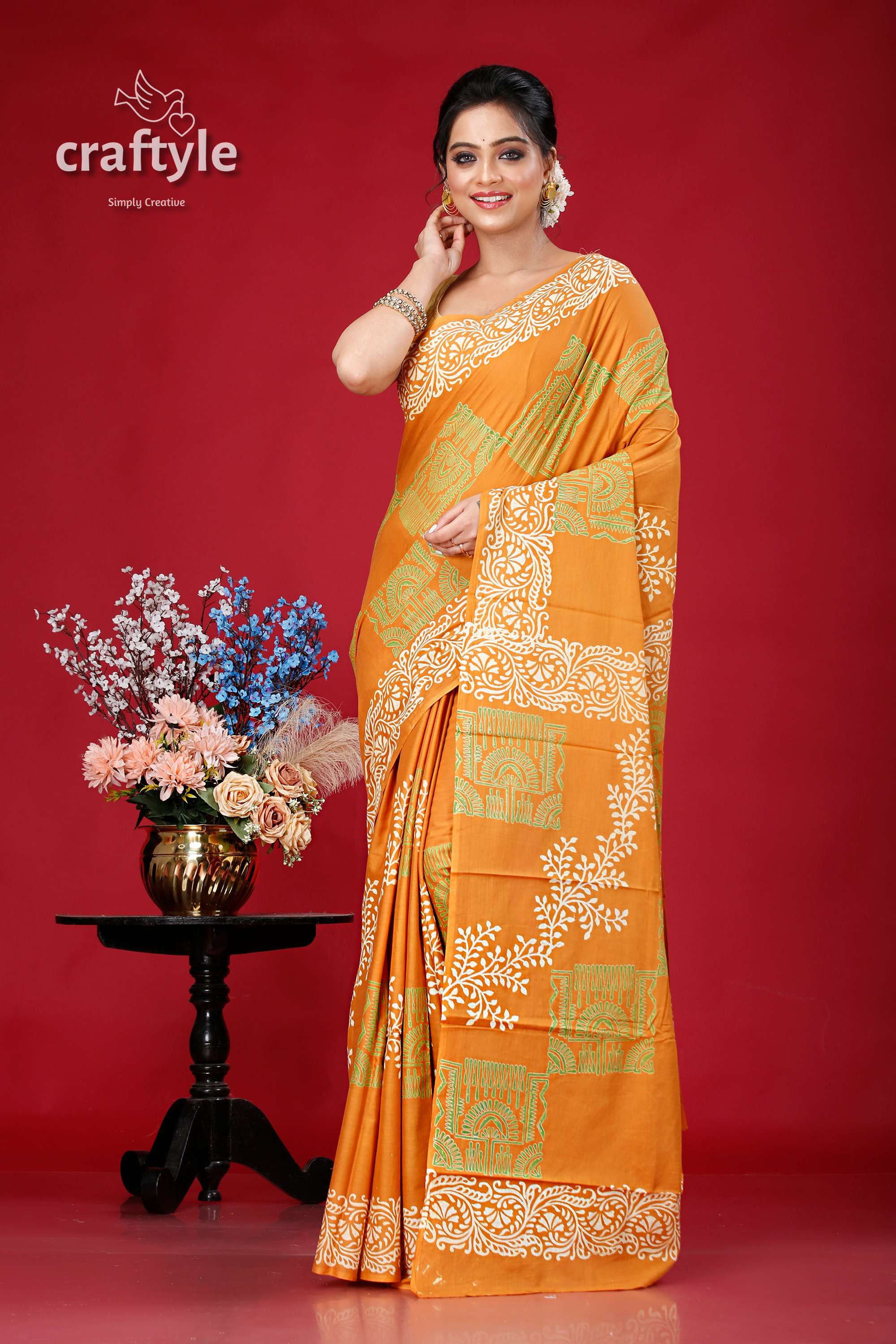 Bengal's Handloom Pure Cotton Saree/Traditional Sarees/Soft top Saree