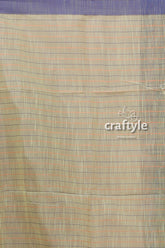 Pixie Green Handloom Cotton Saree with Delicate Stitching - Perfect for Work or Special Occasions-Craftyle